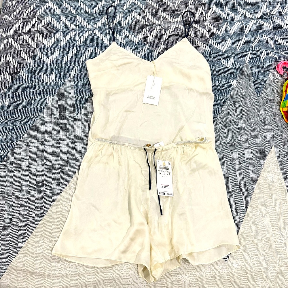 Zara 100% Silk PJs